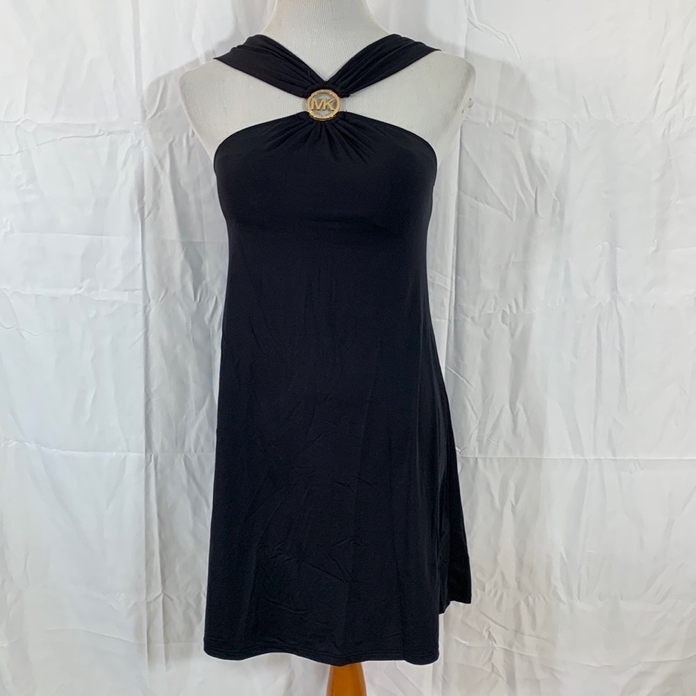 Michael Kohrs Black Dress With Built in Bra Size Small.
